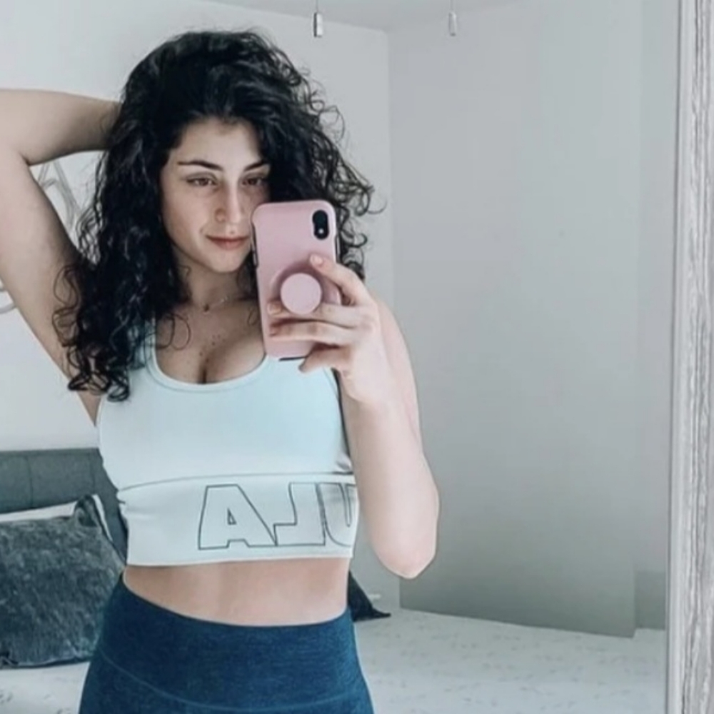 P'tula the bree crop top in mint. Size small.